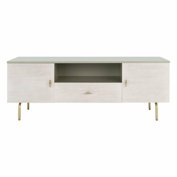 Safavieh Genevieve Media Stand Grey & White Washed MED5000E
